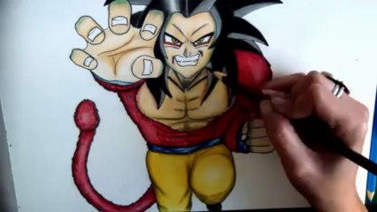 COMO DIBUJAR A GOKÚ SSJ4