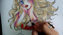 CÓMO DIBUJAR UNA CHICA NAVIDEÑA (Tutorial largo)