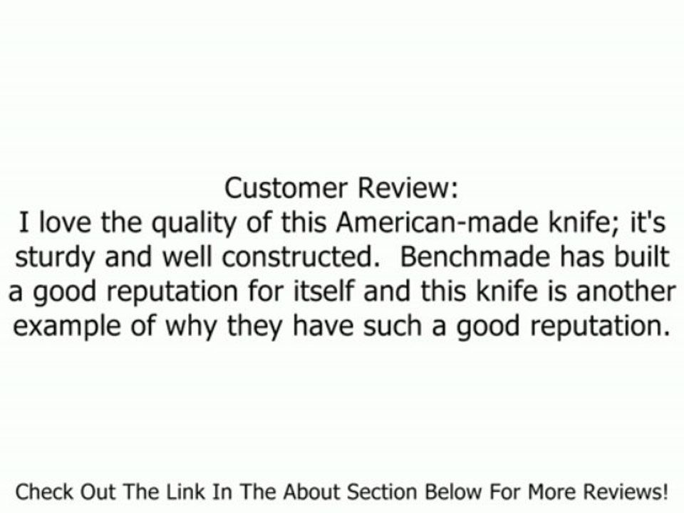 Benchmade Griptilian Combo Edge Drop Point Knife Review