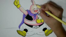 COMO DIBUJAR A MAJIN BOO Y SU PERRO BEE (DRAGON BALL Z)