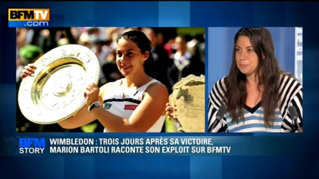 Marion Bartoli: Je ne joue pas pour ce que l'on pense sur moi - 09/07