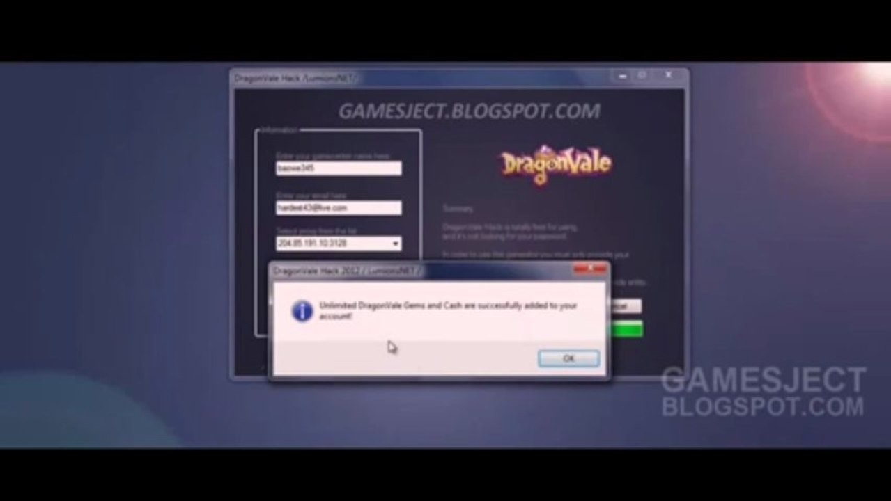 Dragonvale hack tool - 100% working pure new version 2013