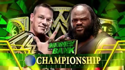 Promo Mark Henry Vs. John cena "Money in the bank" 2013