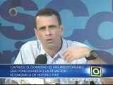 Capriles dice que amenaza de intervenir policía de Amazonas es para desviar la atención de los verdaderos problemas