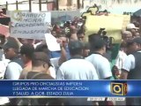 Grupos pro oficialistas impiden llegada de marcha por el sector salud en Zulia
