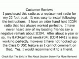 Icom M412 11 Fixed-Mount 25W VHF Marine Radio with Class D DSC (Black) Review