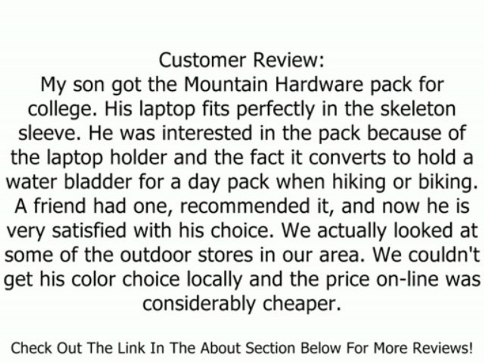 Mountain Hardwear Enterprise Backpack Review