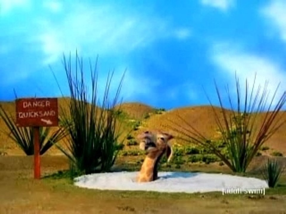 Giraffe in quicksand