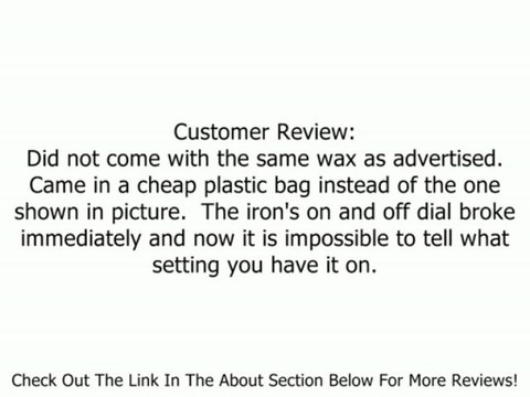 ONE BALL JAY SNOWBOARD WAXING IRON & HOT WAX KIT Review