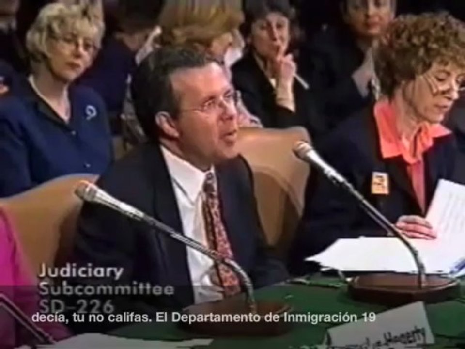 Testimonio en el Senado