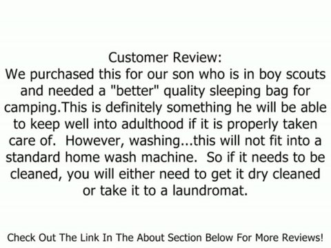 Grizzly -50 Degree Canvas Sleeping Bag (Black) Review