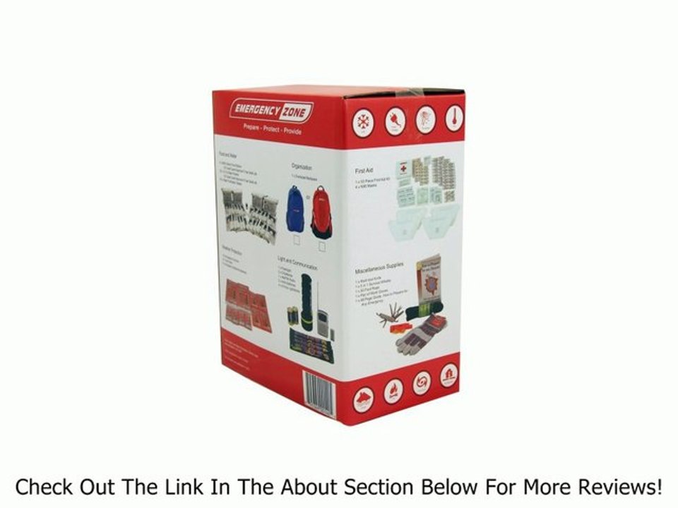 Emergency Zone Deluxe Survival Kit for 4 Person Review