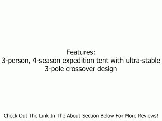 Asolo Equipment Ptarmigan 3-Person 4 Season Expedition Tent (Light Green) Review