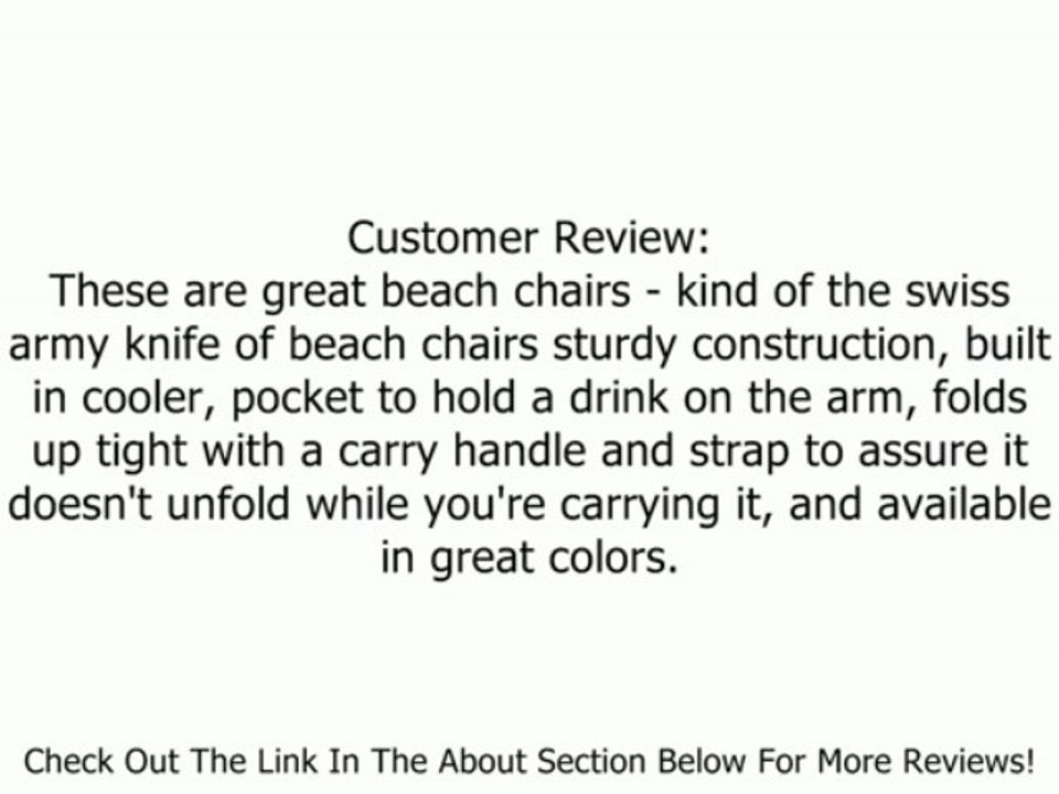 Tommy Bahama Relax Backpack Cooler Chair with Folding Towel Bar and Padded Shoulder Straps - Green Review