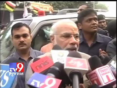 Tv9 Gujarat - Narendra Modi speaks to media on Rathyatra day at Jagannath mandir