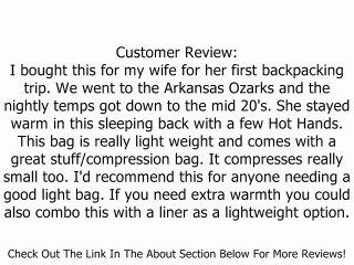 Slumberjack Women's Star Lake 20 Degree Sleeping Bag Review