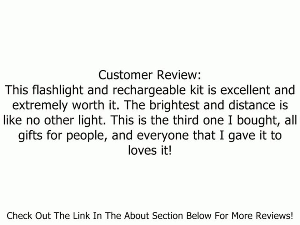 PowerTac Warrior Rech Cree LED 650 Lumen Tactical Flashlight with Rechargeable Kit Review