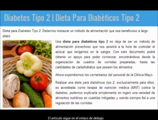 Diabetes Tipo 2 | Dieta Diabetes Tipo 2