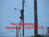 Feu d'habitation à Montceau-les-Mines (10/07/13)