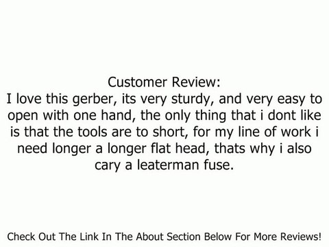 Gerber 07510G MP600 Bluntnose Multi-Plier with Carbide Inserts Review