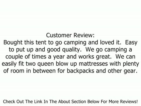 Rokk Palisade Two Room Family Dome Tent Sleeps Up To 8 (Blue/Grey) Review