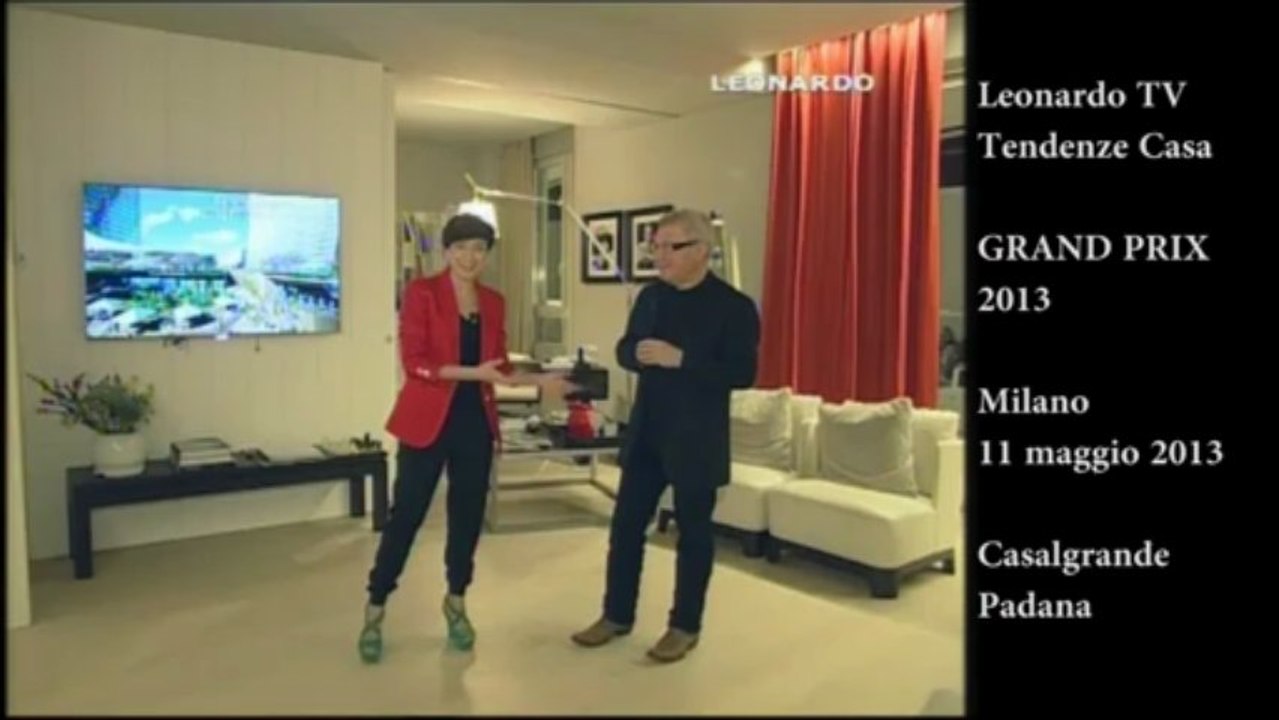 Grand Prix 2013 . Milano 11 maggio 2013 . con Leonoardo TV Tendenze Casa