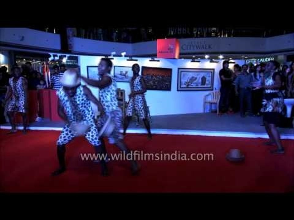 Juggling with hats- African Acrobats