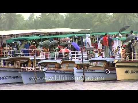 At Nehru Trophy Boat Race on the Punnamda Lake, near Alappuzha
