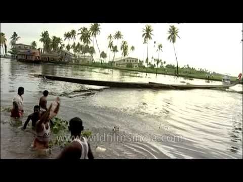The procession of Nehru Trophy Boat Race, Kerala