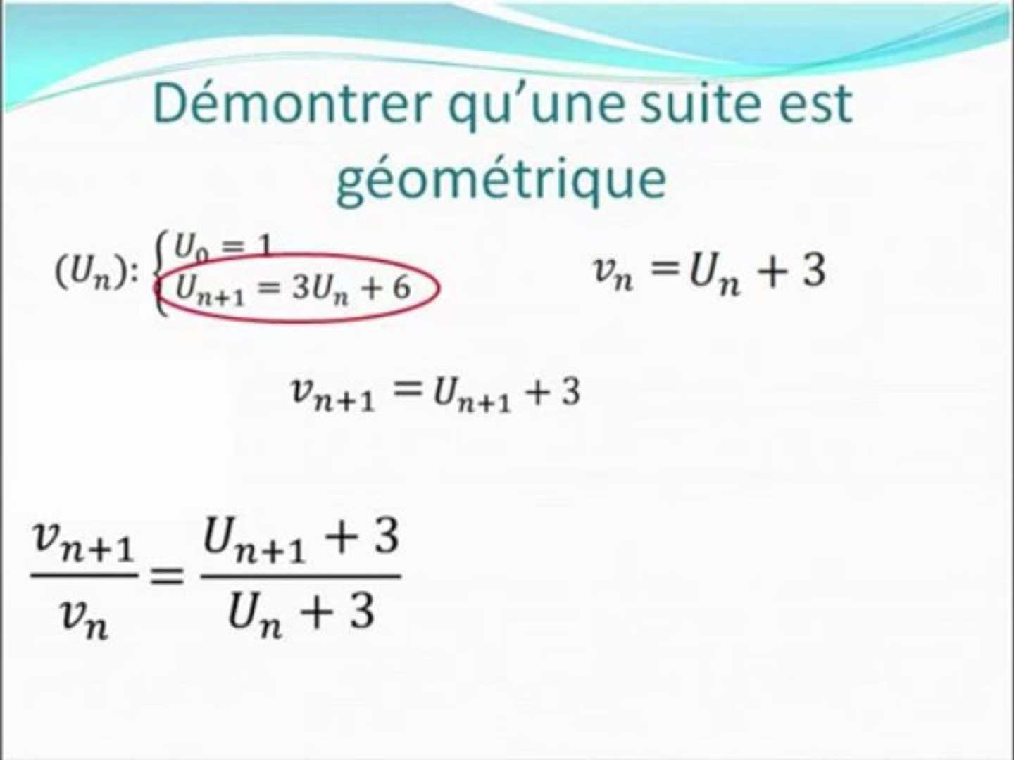 Comment Demontrer Qu Une Suite Est Geometrique