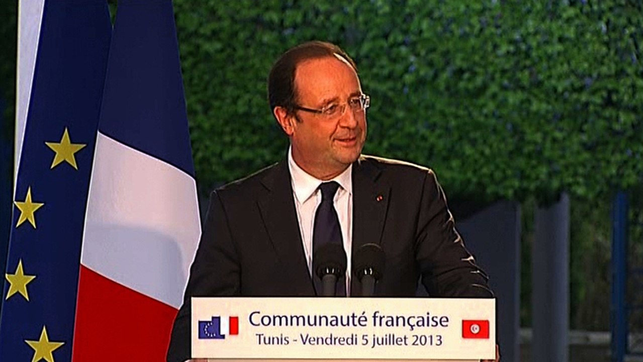 Allocution du président de la République devant la communauté française à Tunis