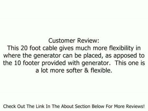 Reliance Controls PC3020 20-Feet 30 Amp L14-30 Generator Power Cord for Up to 7,500-Watt Generators Review