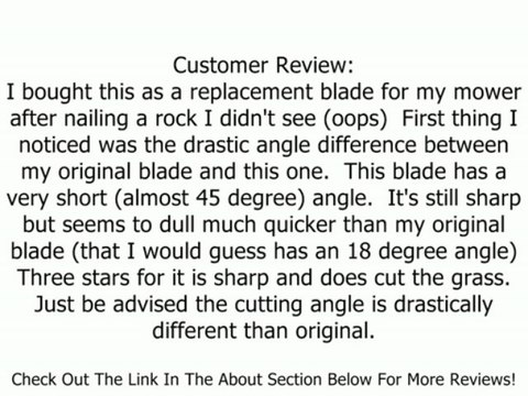 Earthwise RB80020 20-Inch Replacement Lawn Mower Blade For 60220, 60236, 60120, 60020 Review