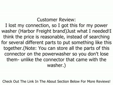 Powerwasher 80006 Universal Pressure Washer Garden Hose Quick-Connect Kit Review
