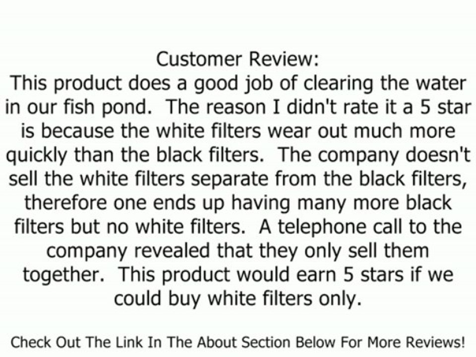 Danner 12195 Coarse Foam Pad Replacement Filter Review