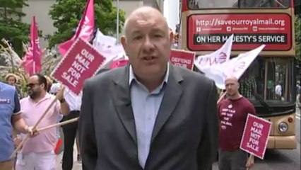 Royal Mail privatisation plans protest