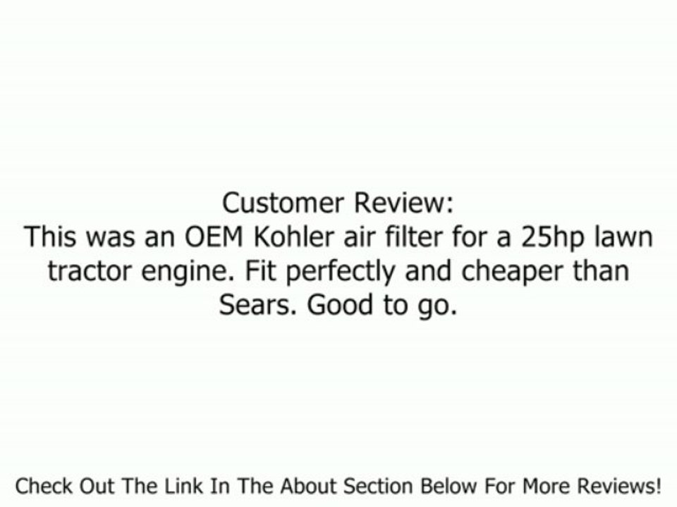 KOHLER 47 883 03-S1 Engine Air Filter With Pre-Cleaner Kit For K361, CH18, CH20, CH25 And CV17 - CV22 Review