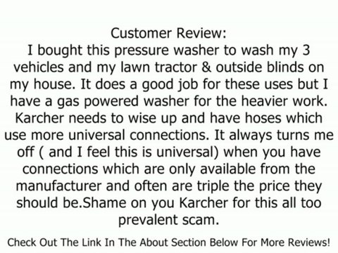 Karcher Modular Series 1850PSI Electric Pressure Washer with 25-Foot Hose and Hose Reel, K 5.85 M Plus Review