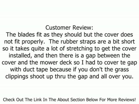 Poulan Pro OEM42MK Mulch Kit with Blades, Fits All Poulan Pro 42-inch Riding Lawn Mowers Review