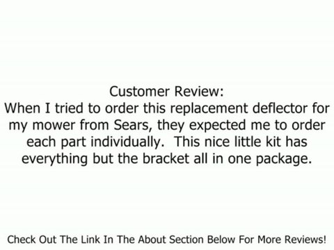 130968 Deflector Shield Kit-Genuine OEM Replacement Part Review