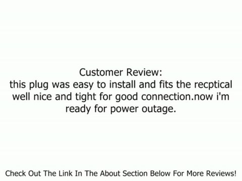 Reliance Controls LL550C 50 Amp Generator Power Cord Connector For Up To 12,500 Watt Generators Review