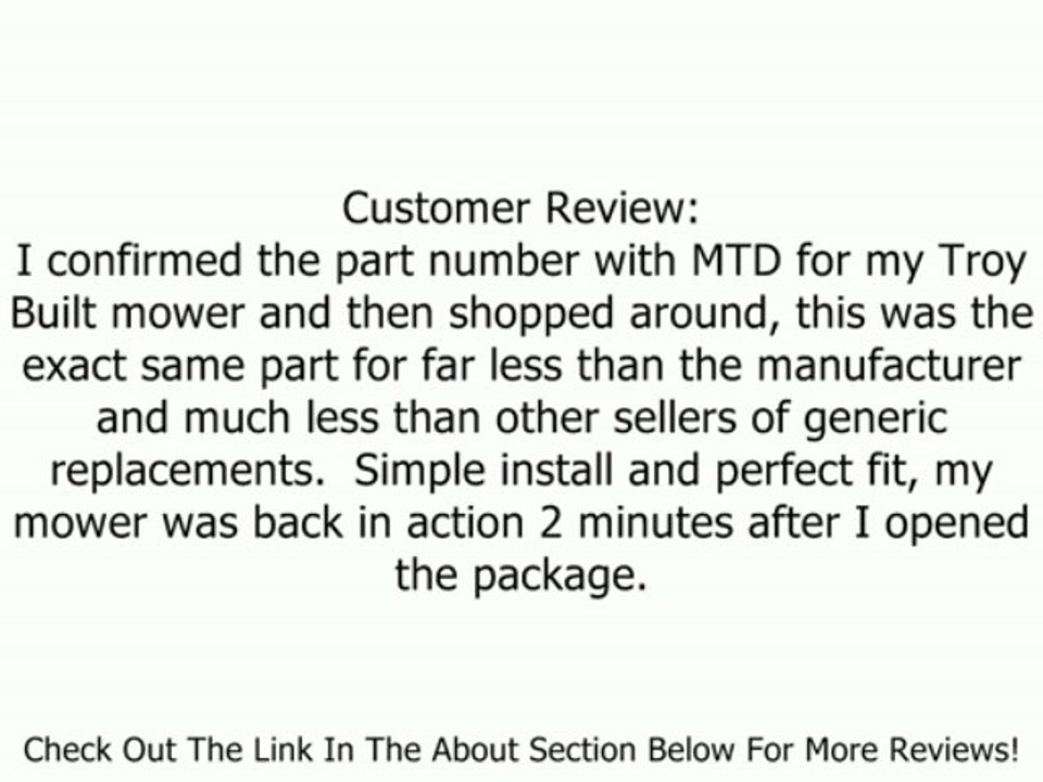 MTD 946-1130 Control Cable Review