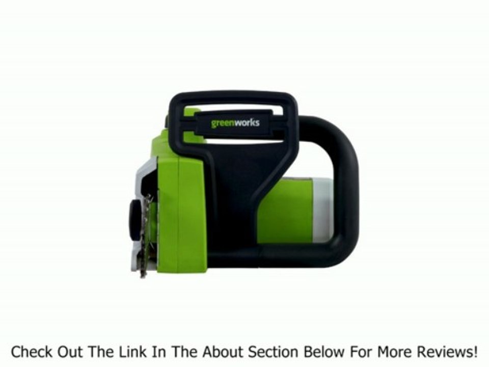 GreenWorks 20032 13 Amp 18" Corded Chain Saw Review