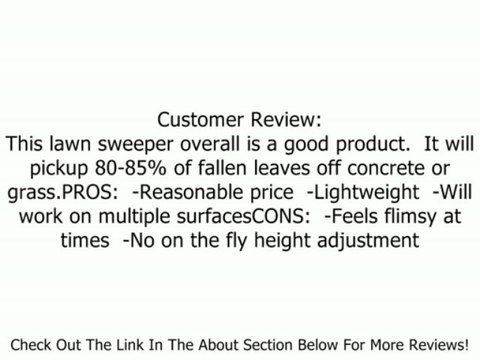 Agri-Fab 45-0218 26-Inch Push Lawn Sweeper Review