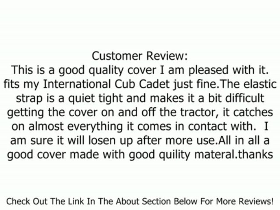 Classic Accessories Tractor Cover Review