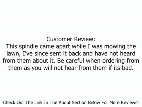 Spindle Assembly AYP/143651 Review
