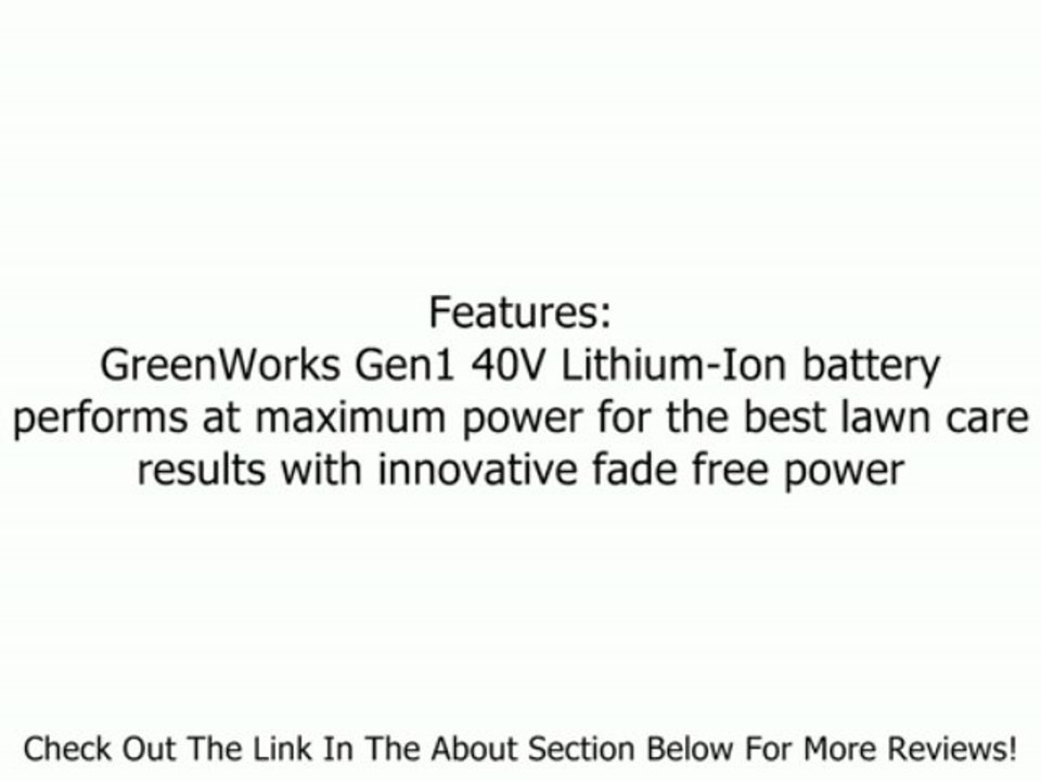 GreenWorks 22142A Gen1 40V Extended Reach Hedge Trimmer - 40V 4 AH Battery and Charger Inc. Review