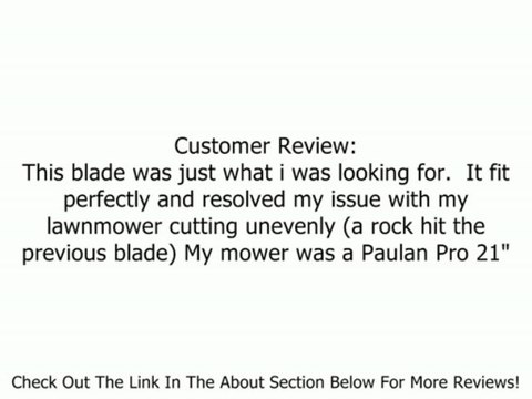 Replacement Lawnmower Blade for AYP / Sears 21 mowers # 165833 / 175064 / 189028 Review