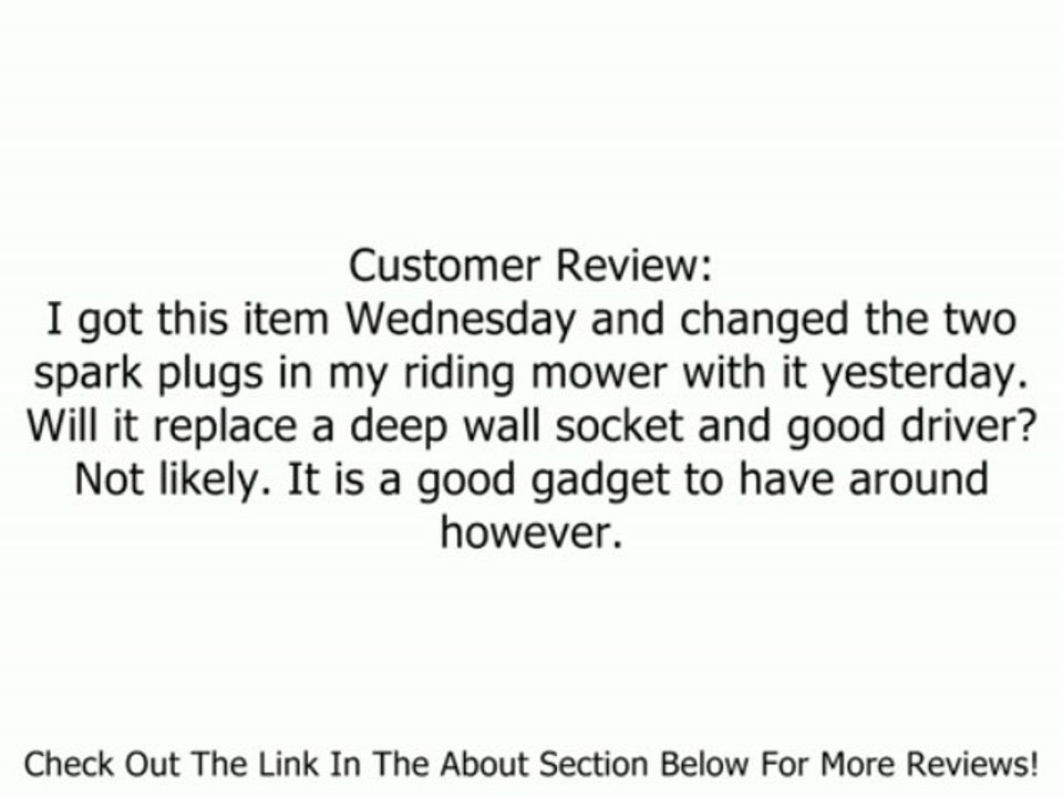 Briggs & Stratton Spark Plug Wrench 5402K Review