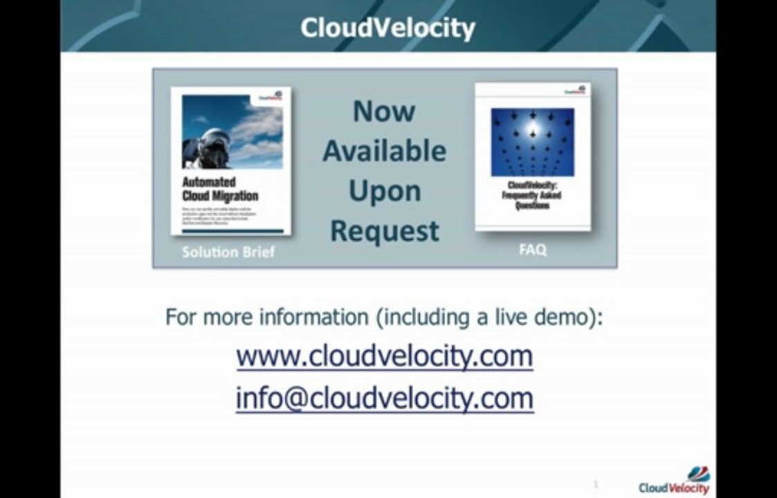Cloud Migration Made Easy with CloudVelocity One Hybrid Cloud